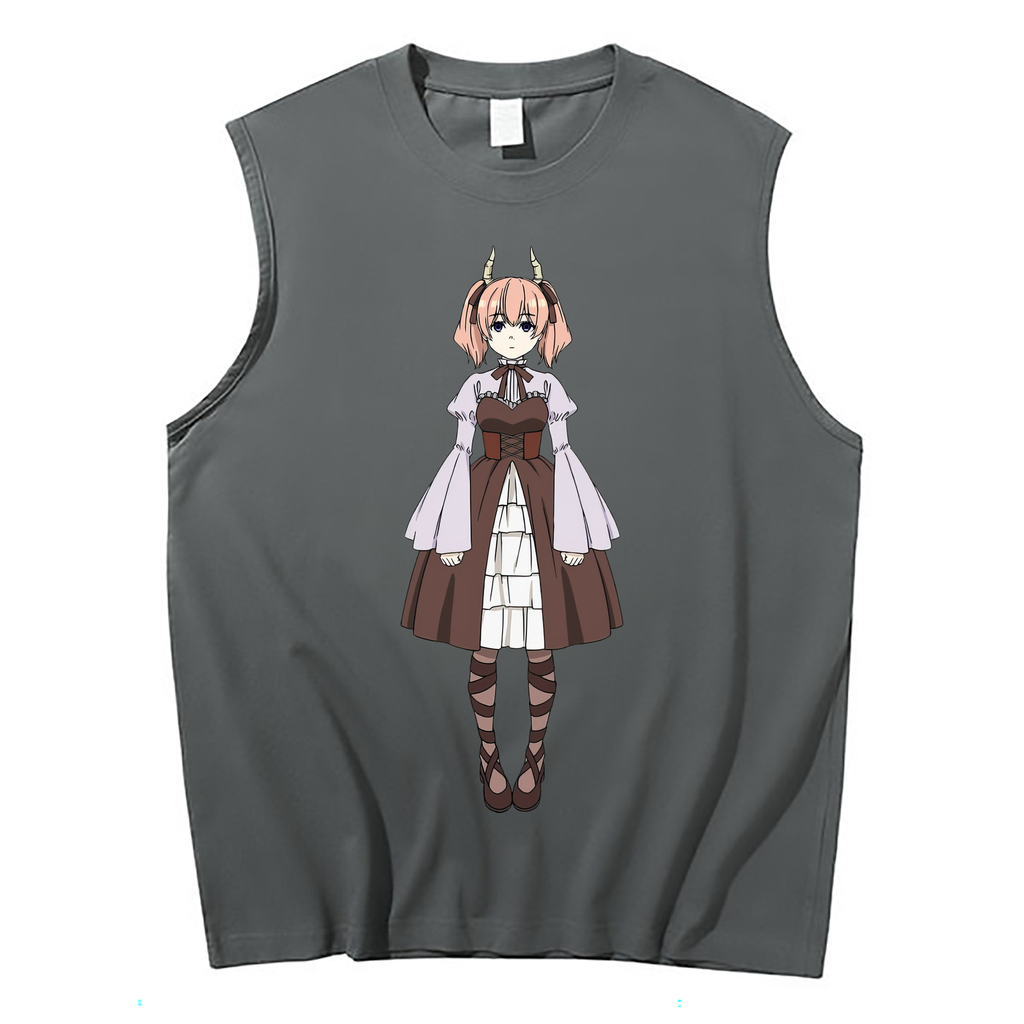 （画像用） 葬送のフリーレン Frieren コットン100％タンクトップ（フロントプリント）
